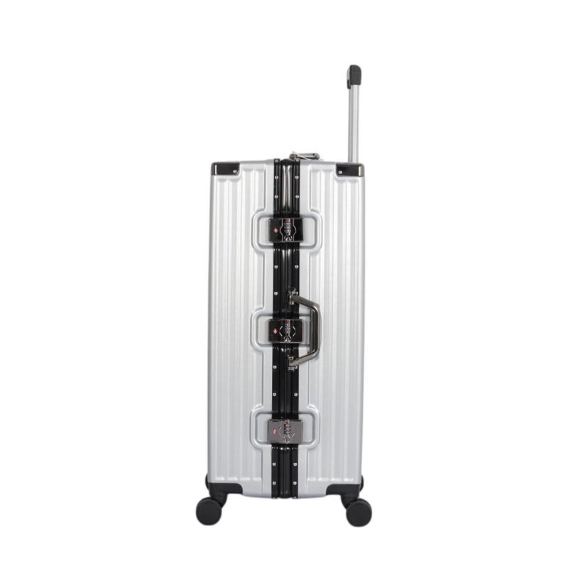 أفياتور طقم حقائب سفر فاخر من الألمنيوم: متانة وأناقة لا تضاهى - مكون من 3 قطع -  بكفرات دبل واقفال مزدوجة ضد السرقة - Image 4